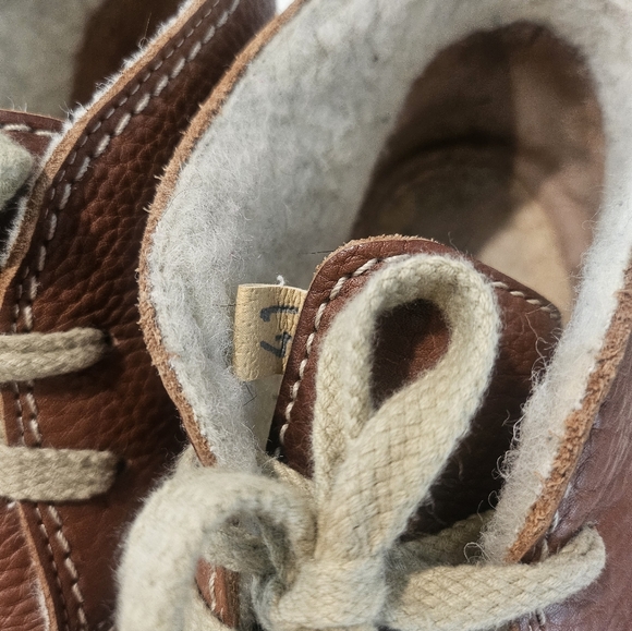 Duckfeet Women’s Grena Nut Brown Pebbled Leather Genuine Sherpa Lining EU 41 - Picture 3 of 8